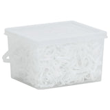 Vidaxl élastiques à cheveux cheval 2500 pcs silicone blanc