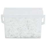 Vidaxl élastiques à cheveux cheval 2500 pcs silicone blanc