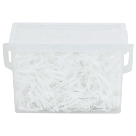 Vidaxl élastiques à cheveux cheval 2500 pcs silicone blanc