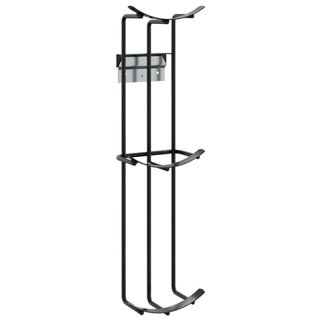 VidaXL support d'obstacle 2 pcs acier noir