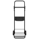 Vidaxl Saddle Cart Folding Steel Black