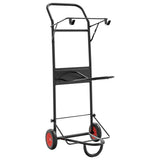 Vidaxl Saddle Cart Apobador de acero negro