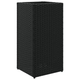 Vidaxx jardinière 30x30x60 cm poly rotin noir