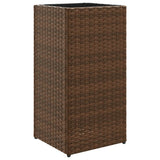 Vidaxx jardinière 30x30x60 cm poly rotin marron