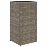 Vidaxx jardinière 30x30x60 cm poly rotin gris
