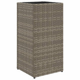 Vidaxl Planning Box 30x30x60 cm Poly Rattan Gray