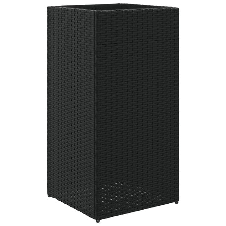 Vidaxx jardinière 40x40x80 cm poly rotin noir