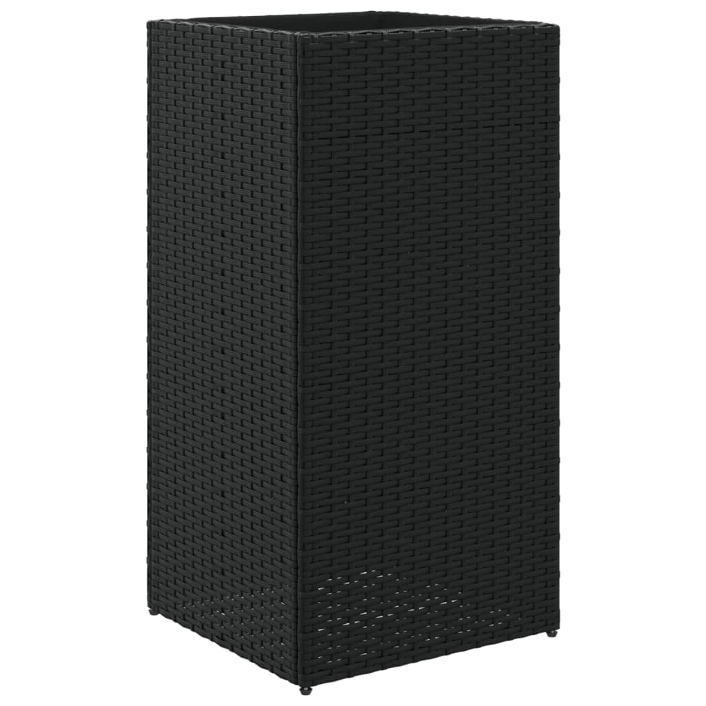 Vidaxl Planning Box 40x40x80 cm Poly Rattan Black