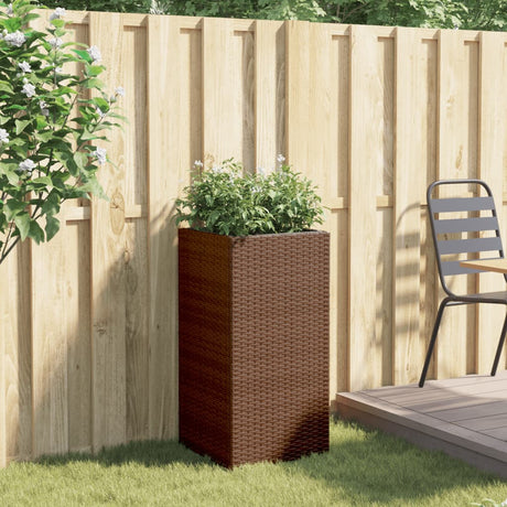 Vidaxx jardinière 40x40x80 cm poly rotin marron