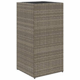 Vidaxx jardinière 40x40x80 cm poly rotin gris