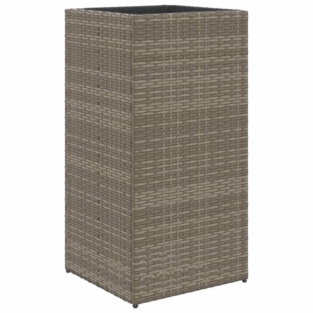 Vidaxl Planning box 40x40x80 cm Poly Rattan Gray