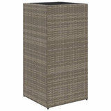 VIDAXL -Planungsbox 40x40x80 cm Poly Rattan Grau