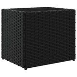 Vidaxx jardinière 36x30x32 cm poly rotin noir