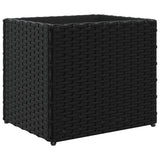 Vidaxl Planning Box 36x30x32 CM Poly Rattan Black