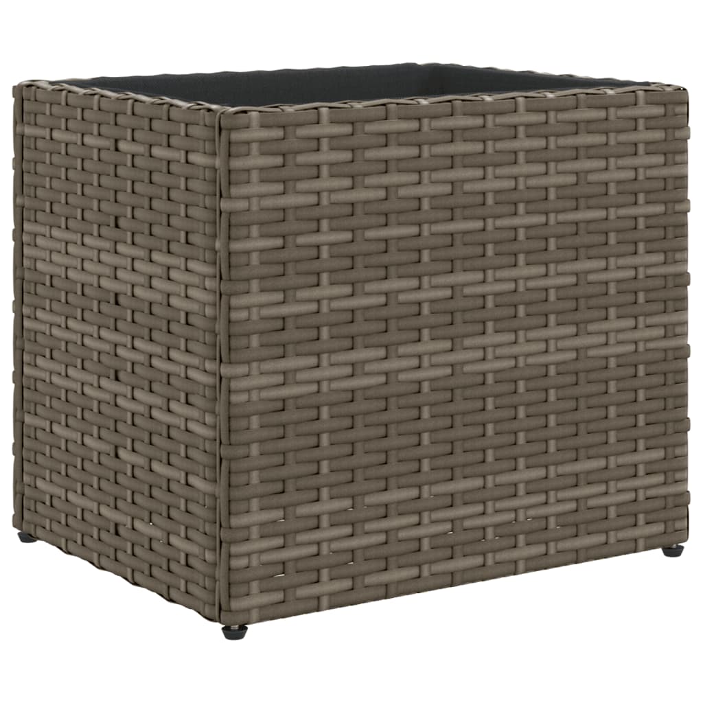 Vidaxx jardinière 36x30x32 cm poly rotin gris