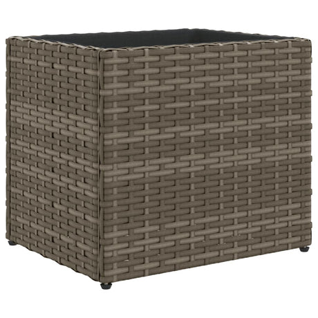 Vidaxx jardinière 36x30x32 cm poly rotin gris