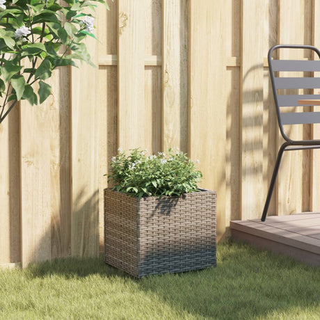 Vidaxx jardinière 36x30x32 cm poly rotin gris