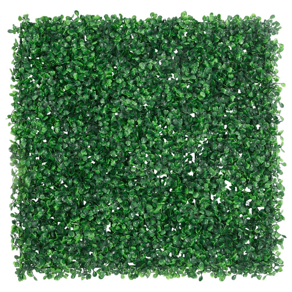 Vidaxxl clôture avec arbuste artificiel 6 pcs 50x50 cm vert