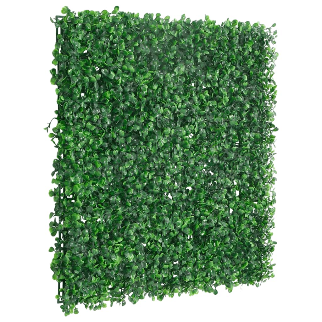 VidaXL Hek met kunstheester 6 st 50x50 cm groen