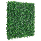 Vidaxxl clôture avec arbuste artificiel 6 pcs 50x50 cm vert