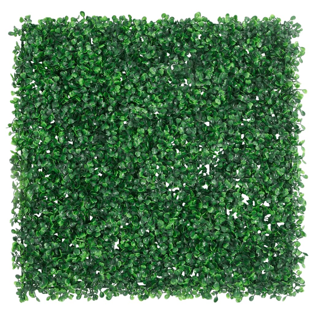 VidaXL Clôture avec arbuste artificiel 24 pcs 50x50 cm vert