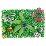 Vidaxxl clôture avec plantes artificielles 6 pcs 40x60 cm vert