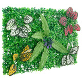 Vidaxl cerca con plantas artificiales 6 st 40x60 cm verde