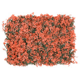 Vidaxxl clôture avec feuille d'érable artificielle 24 pcs 40x60 cm rouge clair