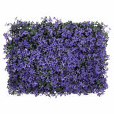 Vidaxxl clôture avec feuilles artificielles 24 pcs 40x60 cm violet