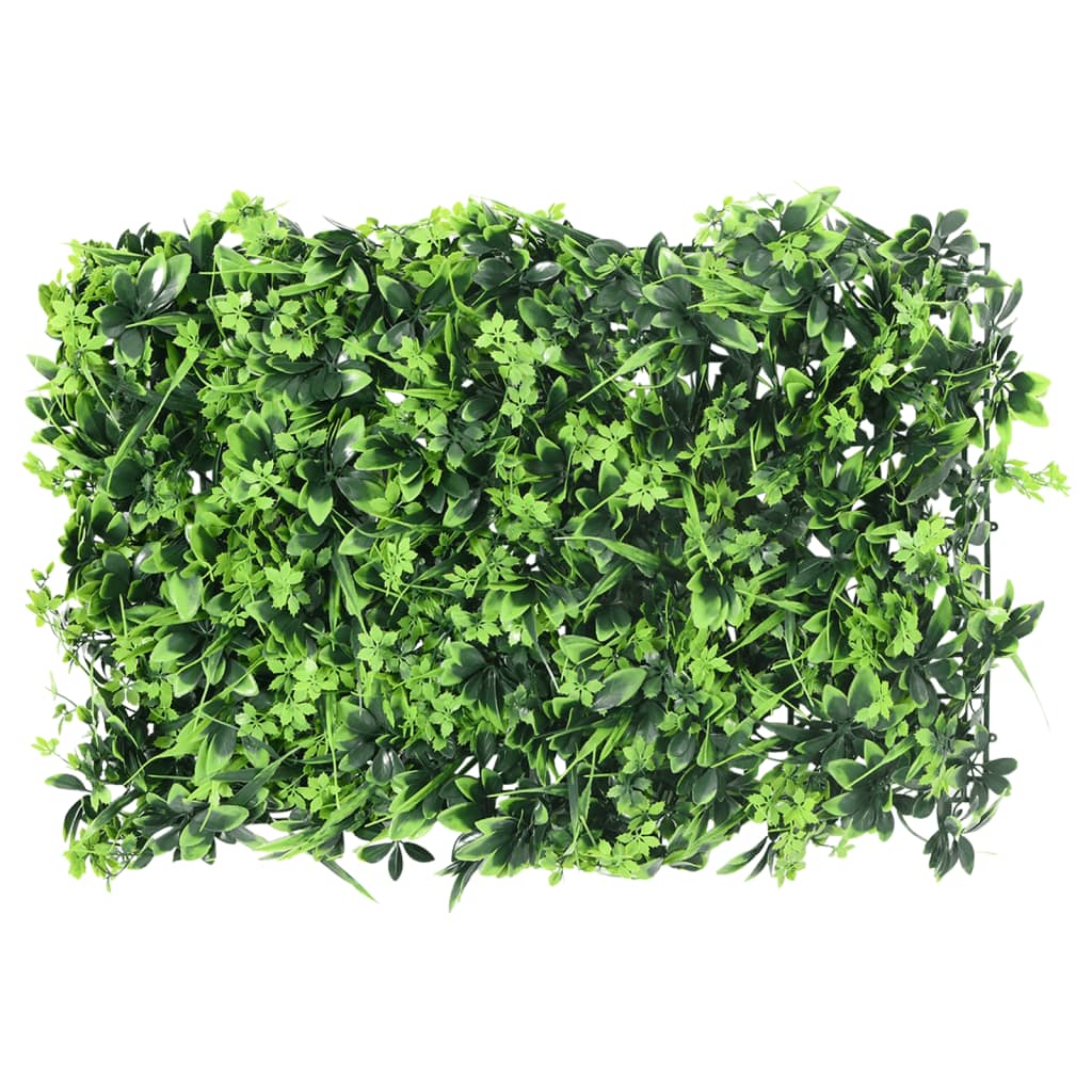 Vidaxxl clôture avec feuilles artificielles 6 pcs 40x60 cm vert