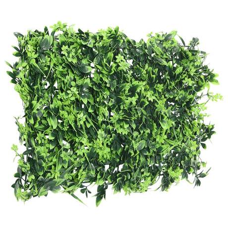 Vidaxxl clôture avec feuilles artificielles 6 pcs 40x60 cm vert