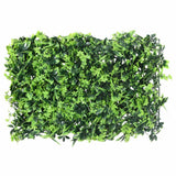 Vidaxxl clôture avec feuilles artificielles 24 pcs 40x60 cm vert