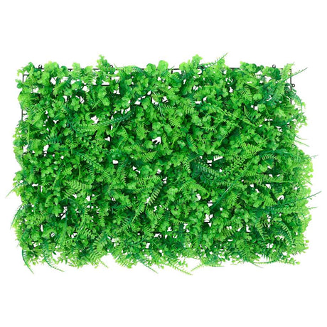 Vidaxxl clôture avec feuille de fougère artificielle 6 pcs 40x60 cm vert