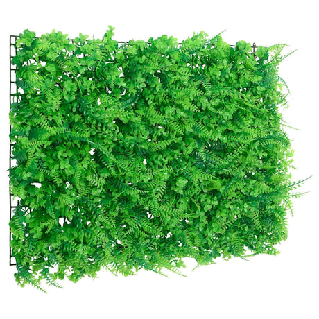 Vidaxxl clôture avec feuille de fougère artificielle 6 pcs 40x60 cm vert