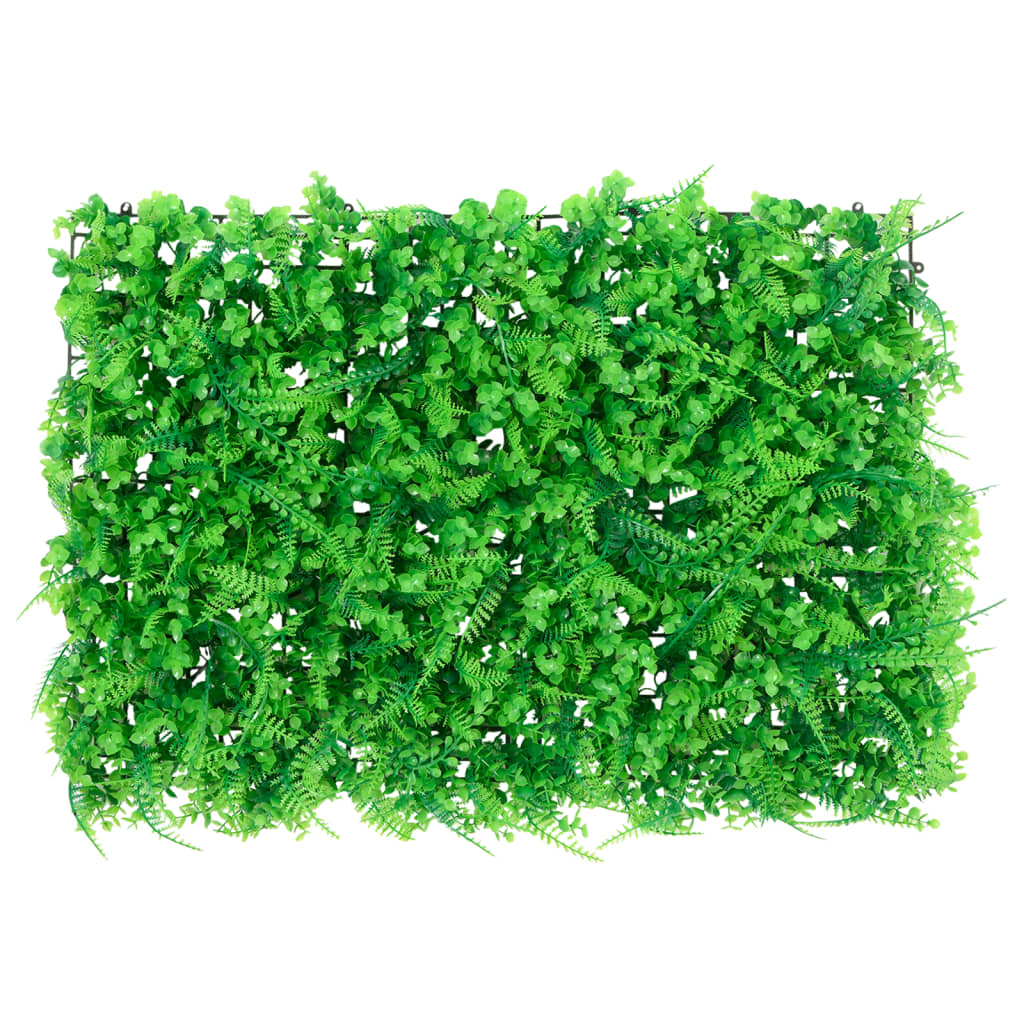 Vidaxxl clôture avec feuille de fougère artificielle 24 pcs 40x60 cm vert