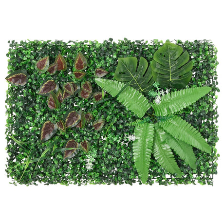 VidaXL clôture avec plantes artificielles 24 pcs 40x60 cm vert