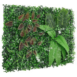 Vidaxl cerca con plantas artificiales 24 st 40x60 cm verde