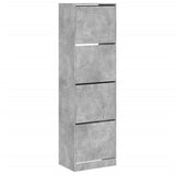 Gabinete de zapatos Vidaxl con 4 cajones plegables 60x42x204 cm Precio de concreto