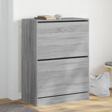 VidaXL shoe cabinet with 2 folding drawers 80x42x108 cm Gray Sonoma