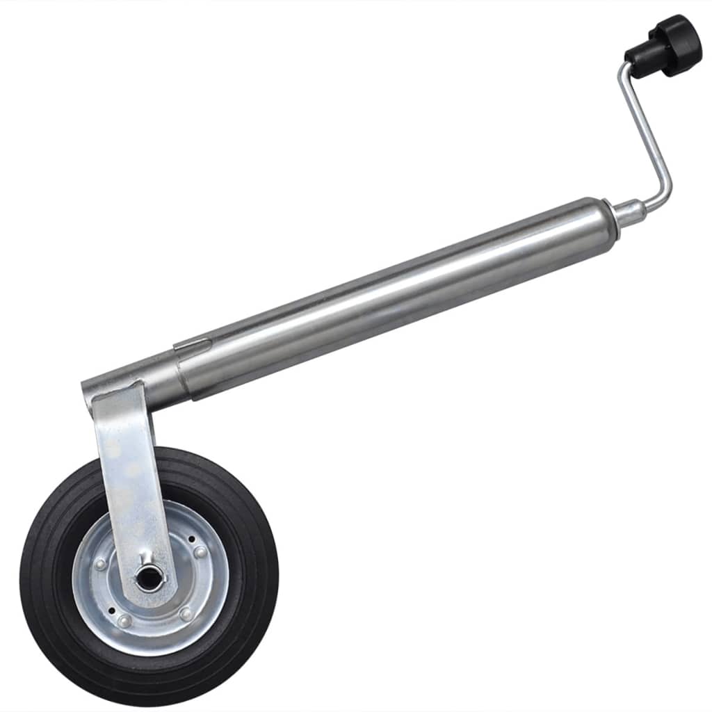 VidaXL Roue jockey avec pince fendue et cales de roue 48 mm