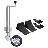VidaXL Roue jockey avec cales de roue 60 mm