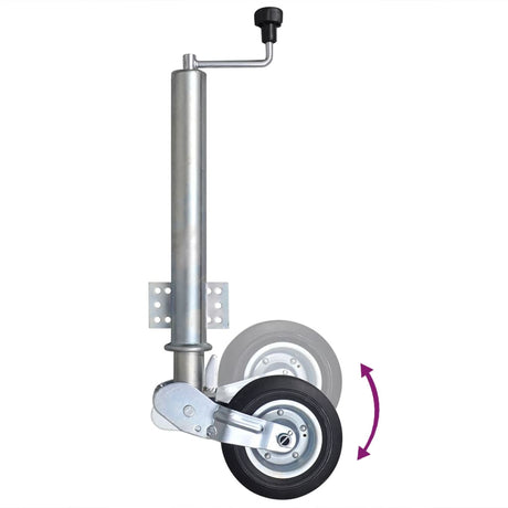 VidaXL Roue jockey avec cales de roue 60 mm