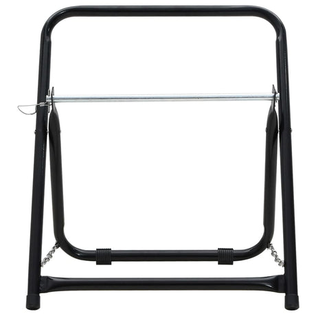 VidaXL chariot enrouleur de tuyau 48 cm 45 kg acier thermolaqué noir