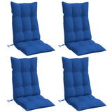 Coussins de chaise vidaxl 4 st haut de dos oxford tissu royal bleu