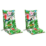 VidaXL coussins de chaise 2 pcs dossier haut tissu oxford multicolore