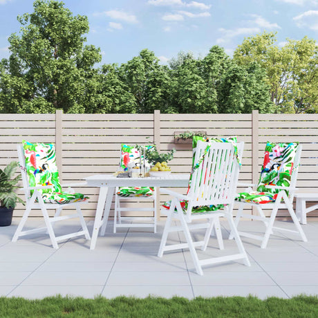 VidaXL coussins de chaise 4 pcs dossier haut tissu oxford multicolore
