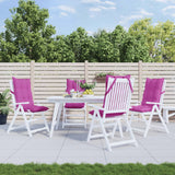 VidaXL coussins de chaise 4 pcs dossier haut tissu oxford rose