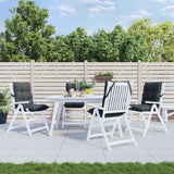 VidaXL coussins de chaise 4 pcs dossier bas tissu oxford anthracite