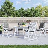 VidaXL coussins de chaise 4 pcs dossier bas tissu oxford gris