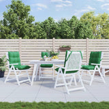 VidaXL coussins de chaise 4 pcs dossier bas tissu oxford vert